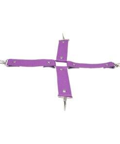 n12279 bound to play bondage kit purple 11 piece hog tie