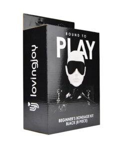 n12280 bound to play beginners bondage kit black 8 piece pkg 1