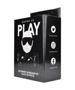 n12280 bound to play beginners bondage kit black 8 piece pkg 2