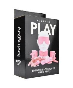 n12281 bound to play beginners bondage kit pink 8 piece pkg 1