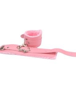 n12281 bound to play beginners bondage kit pink 8 piece wrist cuffs