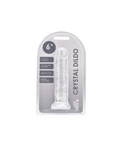 n12304 loving joy 6 inch suction cup dildo clear pkg