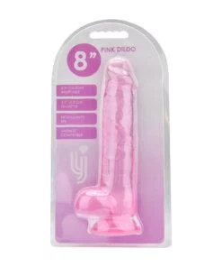 n12309 loving joy 8 inch dildo with balls pink pkg