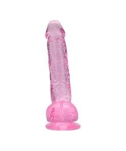 n12311 loving joy 7 inch dildo with balls pink 2 1