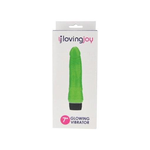 Loving Joy 7 inch Realistic Vibrator Glow in the Dark - Image 7