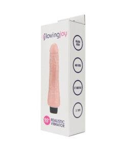 n12403 loving joy 9 5 inch realistic vibrator vanilla 2 pkg
