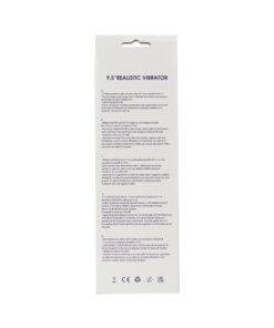 n12403 loving joy 9 5 inch realistic vibrator vanilla pkg bk
