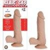 n12476 realcocks dual layer bendable dildo 7inch vanilla 1