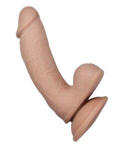 n12476 realcocks dual layer bendable dildo 7inch vanilla 4