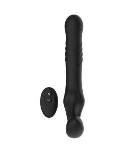 n12530 mina remote thrusting vibrating strapless strap on 3