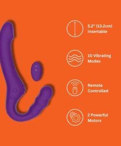 n12531 mina echo remote vibrating strapless strap on faq 1