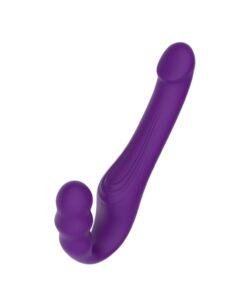 n12531 mina remote vibrating strapless strap on 2