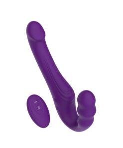 n12531 mina remote vibrating strapless strap on 5