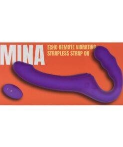n12531 mina remote vibrating strapless strap on pkg