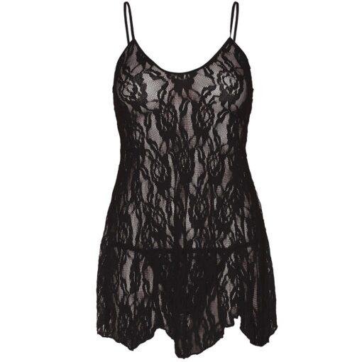 Leg Avenue Rose Lace Flair Chemise Plus Size - Image 3