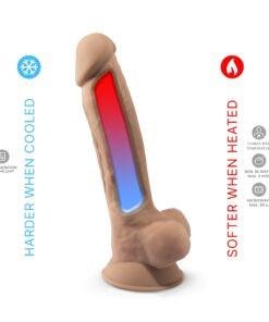 n11003 silexd 7inch realistic silicone dual density dildo wsuctioncup balls 5