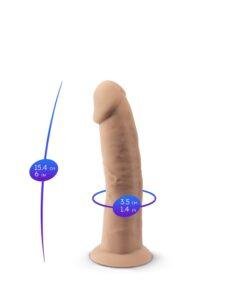 n11004 6 inch realistic silicone dual density dildo with suction cup 5