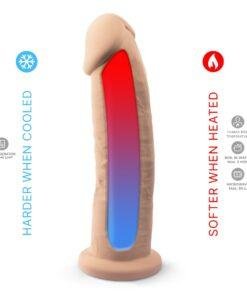 n11006 9 inch silicone dual density dildos with suction cup 4