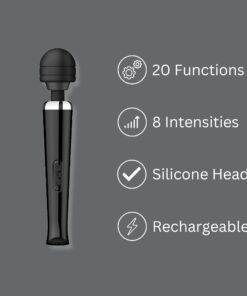 n12458 loving joy rechargeable magic wand vibrator black faq 1