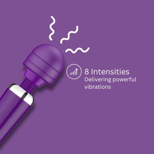 Loving Joy Rechargeable Magic Wand Vibrator Purple - Image 4