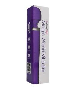 n12460 loving joy rechargeable magic wand vibrator purple pkg 1