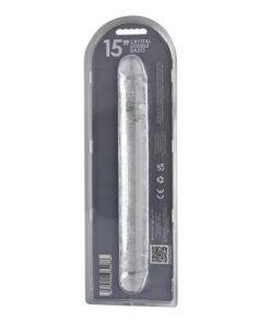 n12190 loving joy 15 inch double ended dildo clear new pkg bk