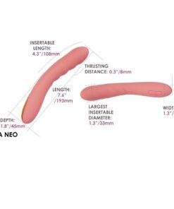 n12546 svakom ava neo interactive thrusting vibrator pink 12
