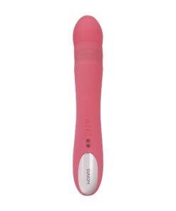 n12547 svakom avery thrusting vibrator wclitoral stimulator pink 4