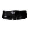 n12714 c4m booty shorts black leatherette 1