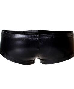 n12714 c4m booty shorts black leatherette 2