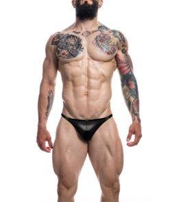 n12715 c4m brazilian brief black leatherette 3