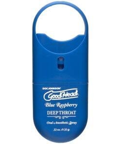 Doc Johnson GoodHead To-Go-Deep Throat Spray - Blue Raspberry