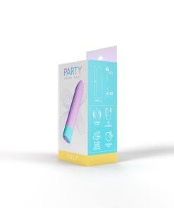 n12760 party color baly bullet vibrator purple 2