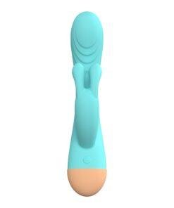 n12764 party color keny rabbit vibrator blue 2