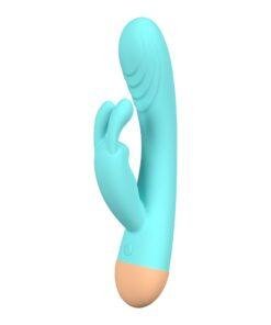 n12764 party color keny rabbit vibrator blue 3