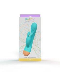 n12764 party color keny rabbit vibrator blue 6