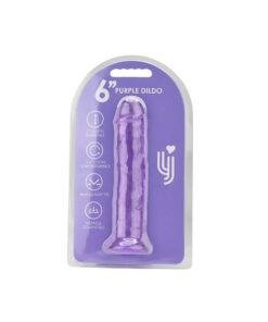 n12303 loving joy 6 inch suction cup dildo purple pkg hr