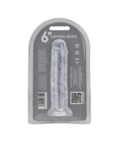 n12304 loving joy 6 inch suction cup dildo clear pkg bk