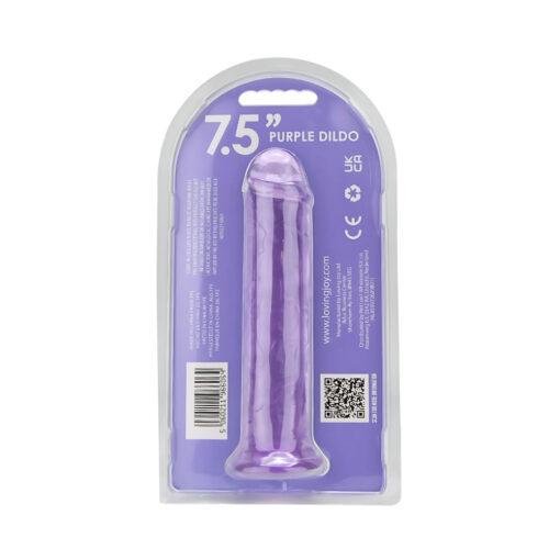 Loving Joy 7.5 Inch Suction Cup Dildo Purple - Image 8