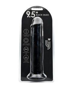 n12626 loving joy 9 5 inch suction cup dildo black 4