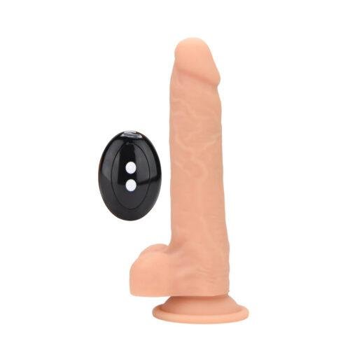Loving Joy 7.5" Remote Gyrating & Vibrating Silicone Dildo - Image 6