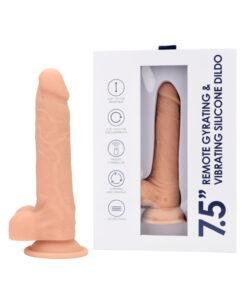 n12743 loving joy 7 5 remote gyrating vibrating silicone dildo duo