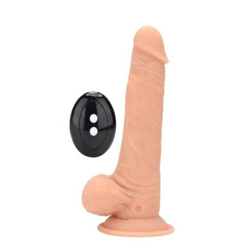 Loving Joy 7.5" Remote Thrusting & Vibrating Silicone Dildo - Image 5