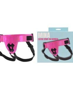 n12772 mina lustre strap on harness pkg duo