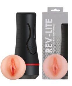 n12801 rev lite squeezeable male masturbator both