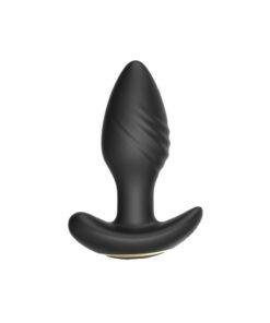 n12804 toosh remote controlled silicone rotating and vibrating butt plug 2