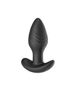 n12804 toosh remote controlled silicone rotating and vibrating butt plug 3