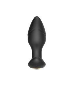 n12804 toosh remote controlled silicone rotating and vibrating butt plug 4