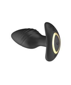 n12804 toosh remote controlled silicone rotating and vibrating butt plug 6