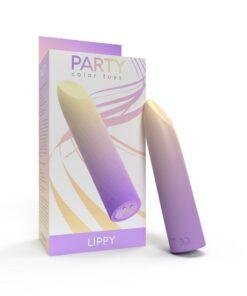 Party Color LIPPY Rechargeable Bullet Vibrator Purple